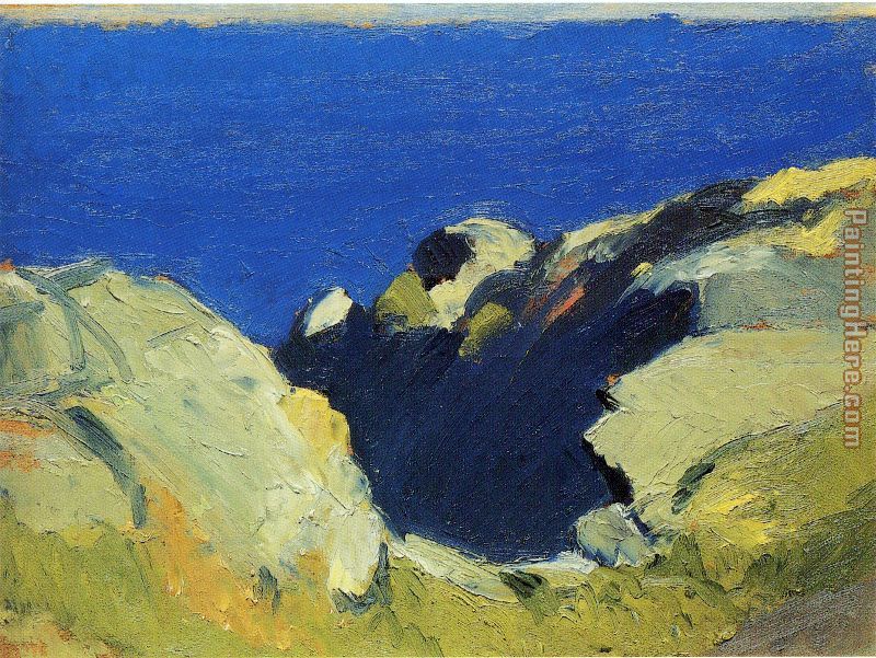 Edward Hopper Rocks and Sea